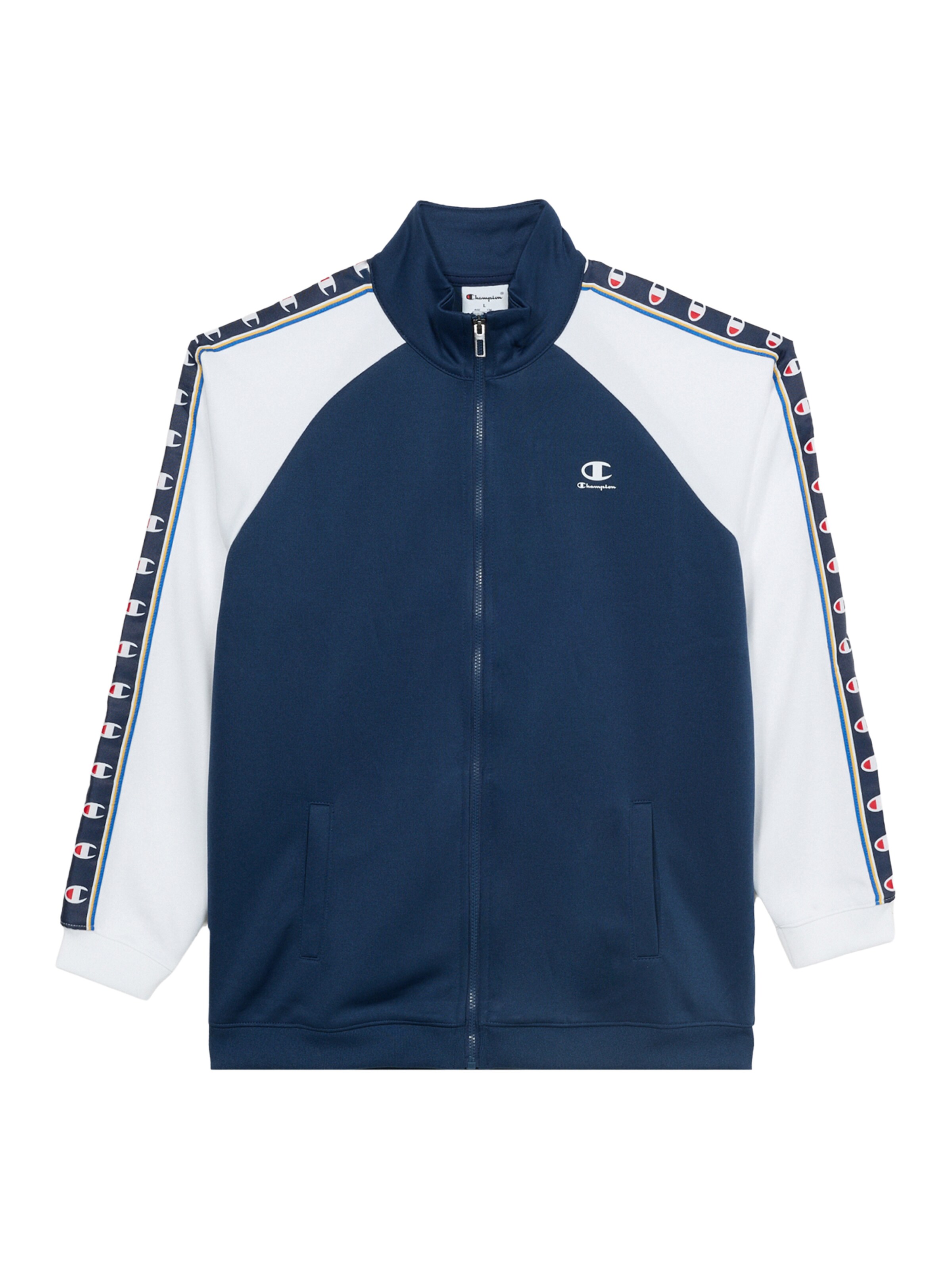 Champion Authentic Athletic Apparel - Sudadera con cremallera en azul: frente