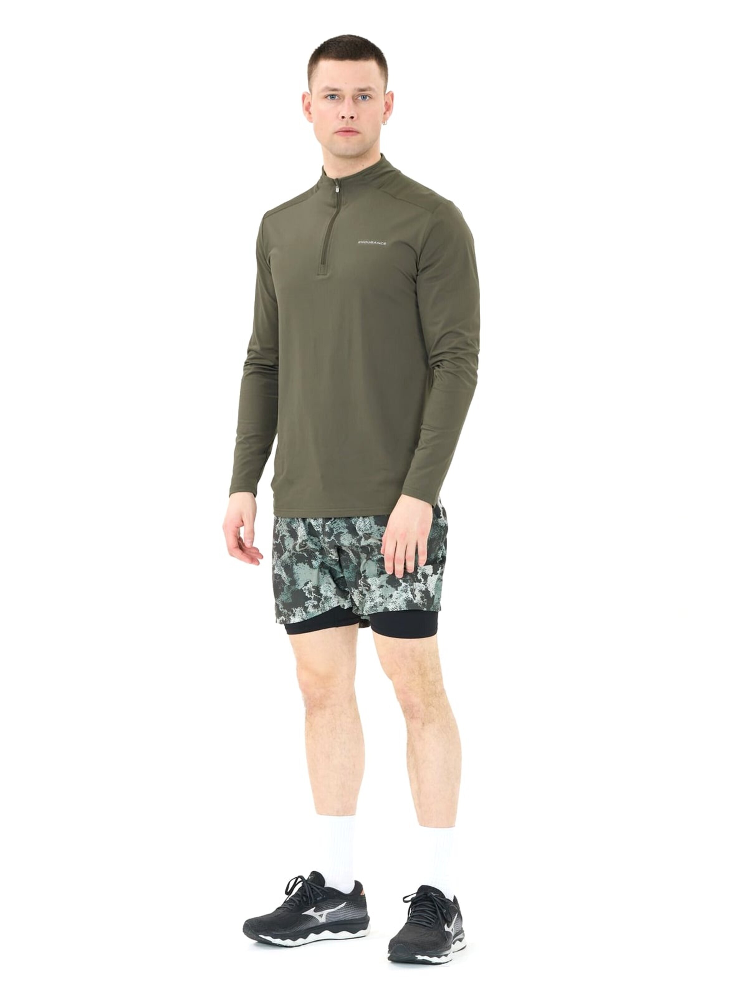 Pull-over 'Armin M Midlayer' ENDURANCE en vert
