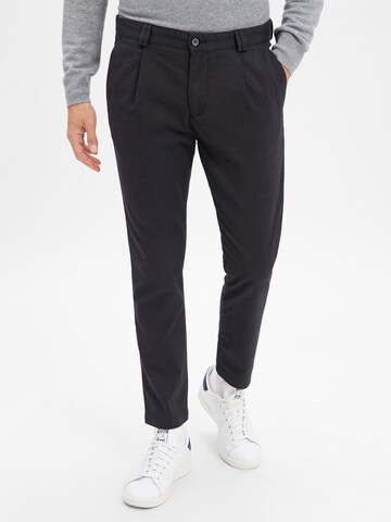 Finshley & Harding Slimfit Hose 'Todd' in Grau: Vorderseite