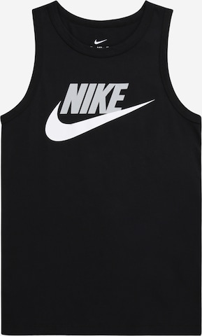 melns Nike Sportswear T-Krekls 'ESSNTL HBR': no priekšpuses