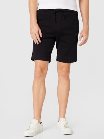 BOSS Green Regular Pants 'Headlo' in Black: front