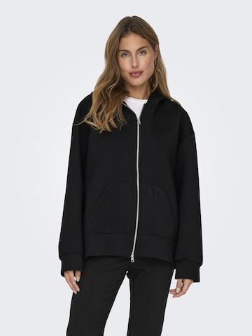 ONLY Sweatvest 'TANVI' in Zwart: voorkant