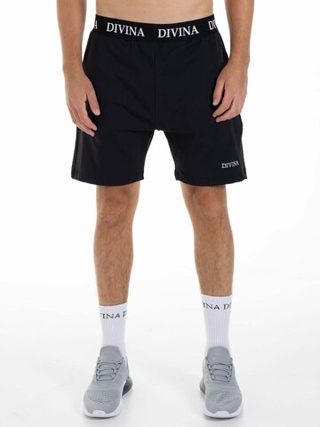 Divina Sportshorts 'Ultra' in Schwarz: Vorderseite