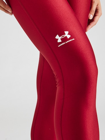 Skinny Pantaloni sportivi 'Authentics' di UNDER ARMOUR in rosso