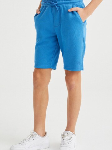 WE Fashion Slimfit Shorts in Blau