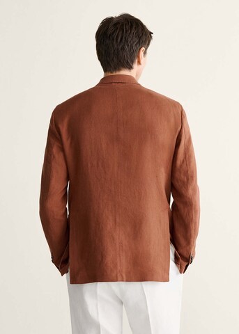 MANGO MAN Regular fit Suit Jacket 'Selection' in Orange