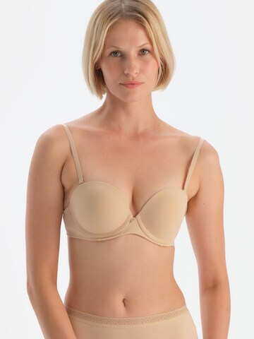 Dagi T-shirt BH i beige: forside