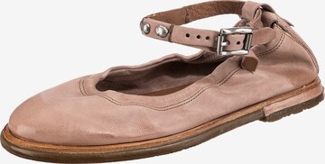 A.S.98 Ballet Flats with Strap 'Tamu' in Pink: front