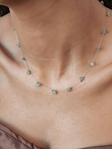 Hey Happiness - Cadena 'Green Aura' en plata