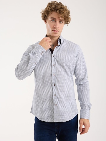 7Camicie Slim fit Zakelijk overhemd in Wit