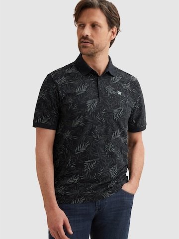 VANGUARD Shirt 'Polo shirt in piqué with allover print' in Blue: front