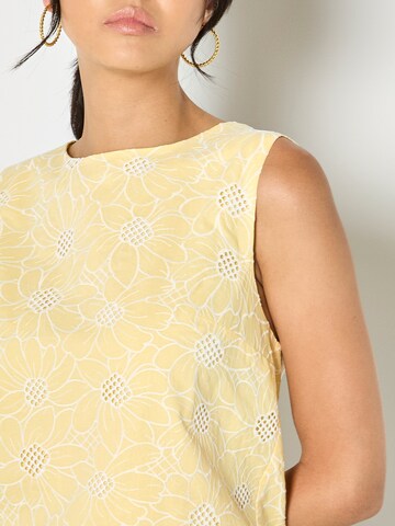 Chemisier Apricot en jaune