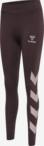 Hummel Skinny Sportbroek in Rood