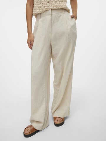 Wide Leg Pantalon à pince 'Linn' VERO MODA en beige