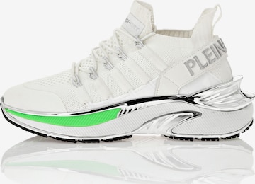 Sneaker bassa 'Chrome Surfer' di Plein Sport in bianco: frontale