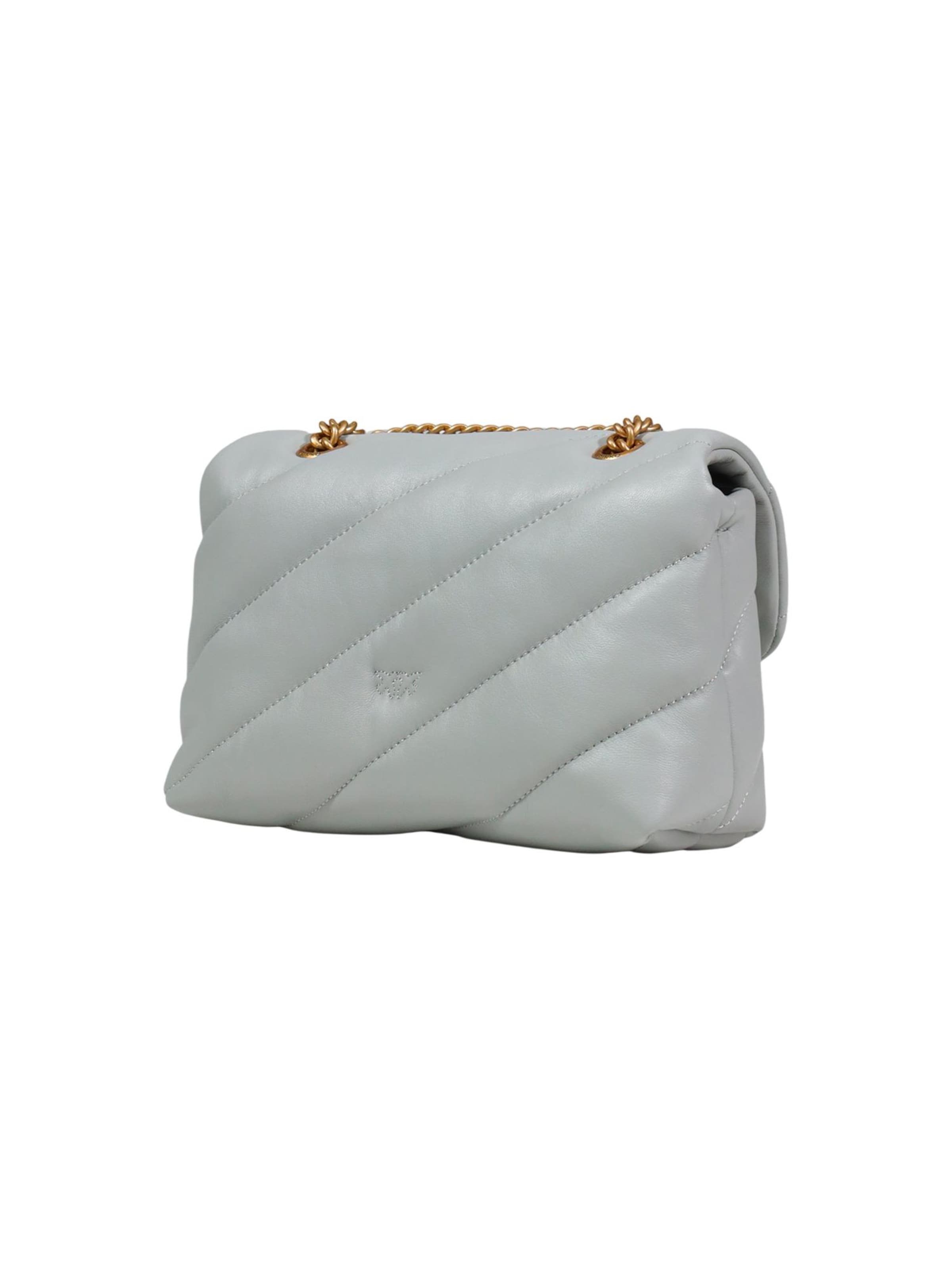 PINKO - Bolso de hombro 'LOVE PUFF MINI CL SHEEP NAPPA 100039 A0F2' en gris