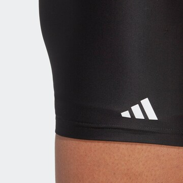 ADIDAS PERFORMANCE Athletic Swim Trunks 'Branded ' in Black