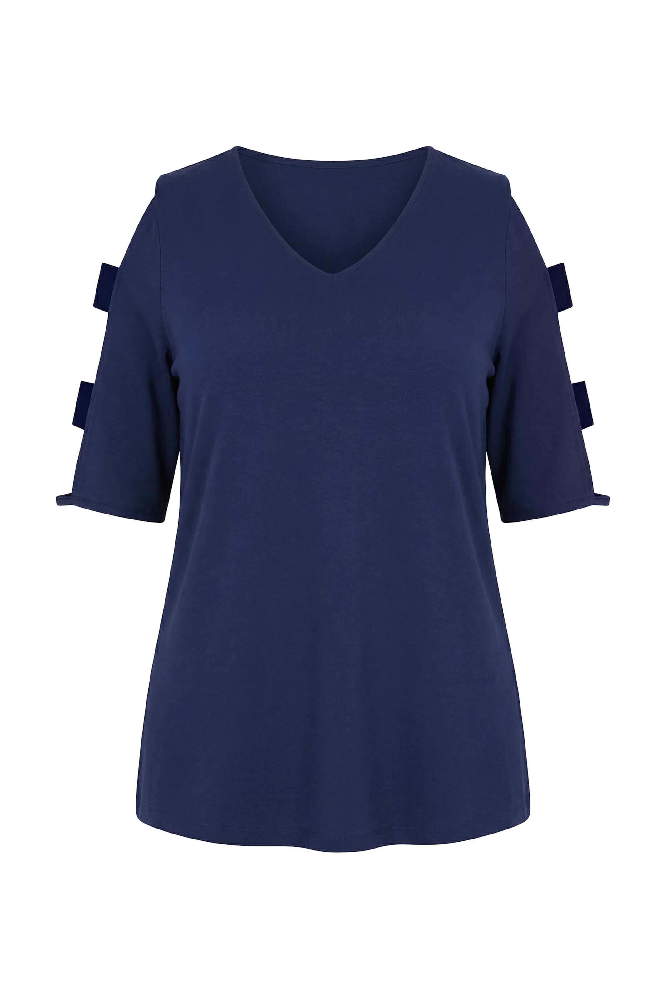 Ulla Popken T-Shirt in Blau: Vorderseite