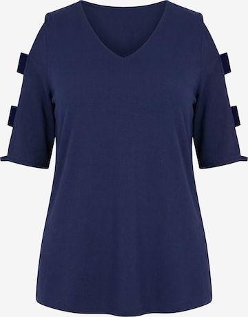 Ulla Popken T-Shirt in Blau: Vorderseite