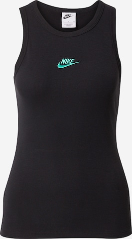 Nike Sportswear Τοπ σε μαύρο: μπροστά