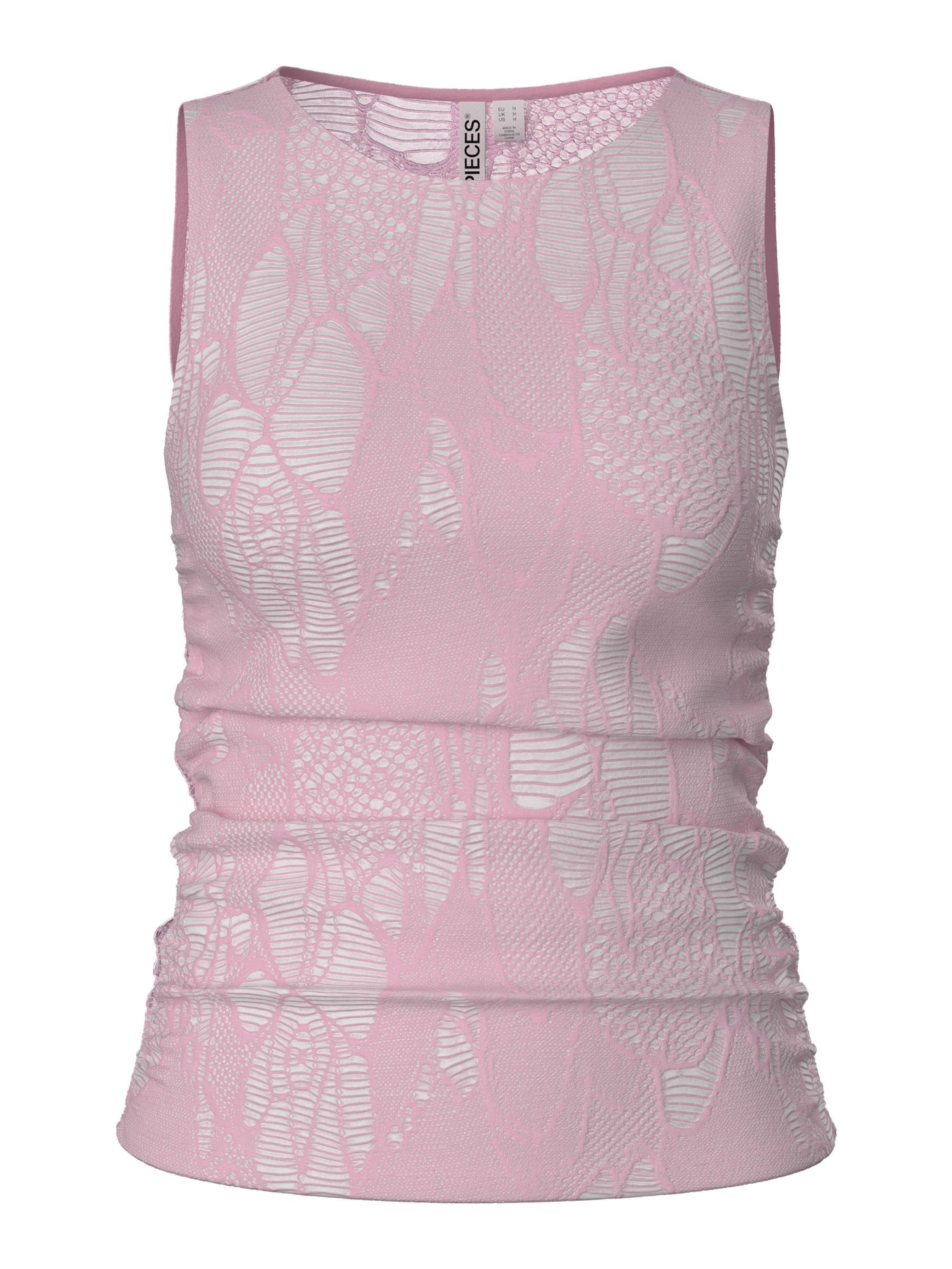 PIECES Top in Pink: Vorderseite