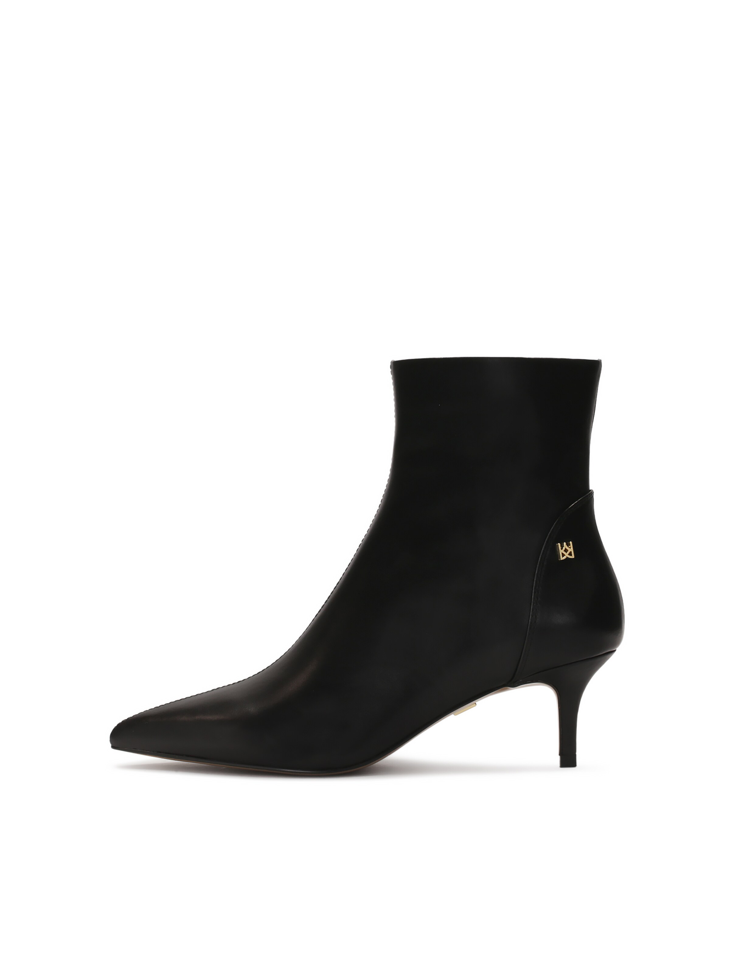 Kazar Enkellaarsjes in Zwart: voorkant