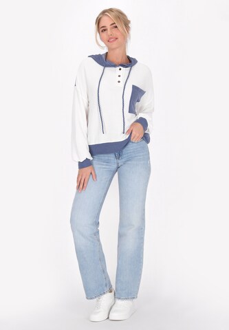 Sweat-shirt 'Back To School' MYMO en blanc