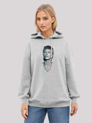 Sweat-shirt 'TV Times Pop Star David Bowie Portrait 1977' F4NT4STIC en gris : devant