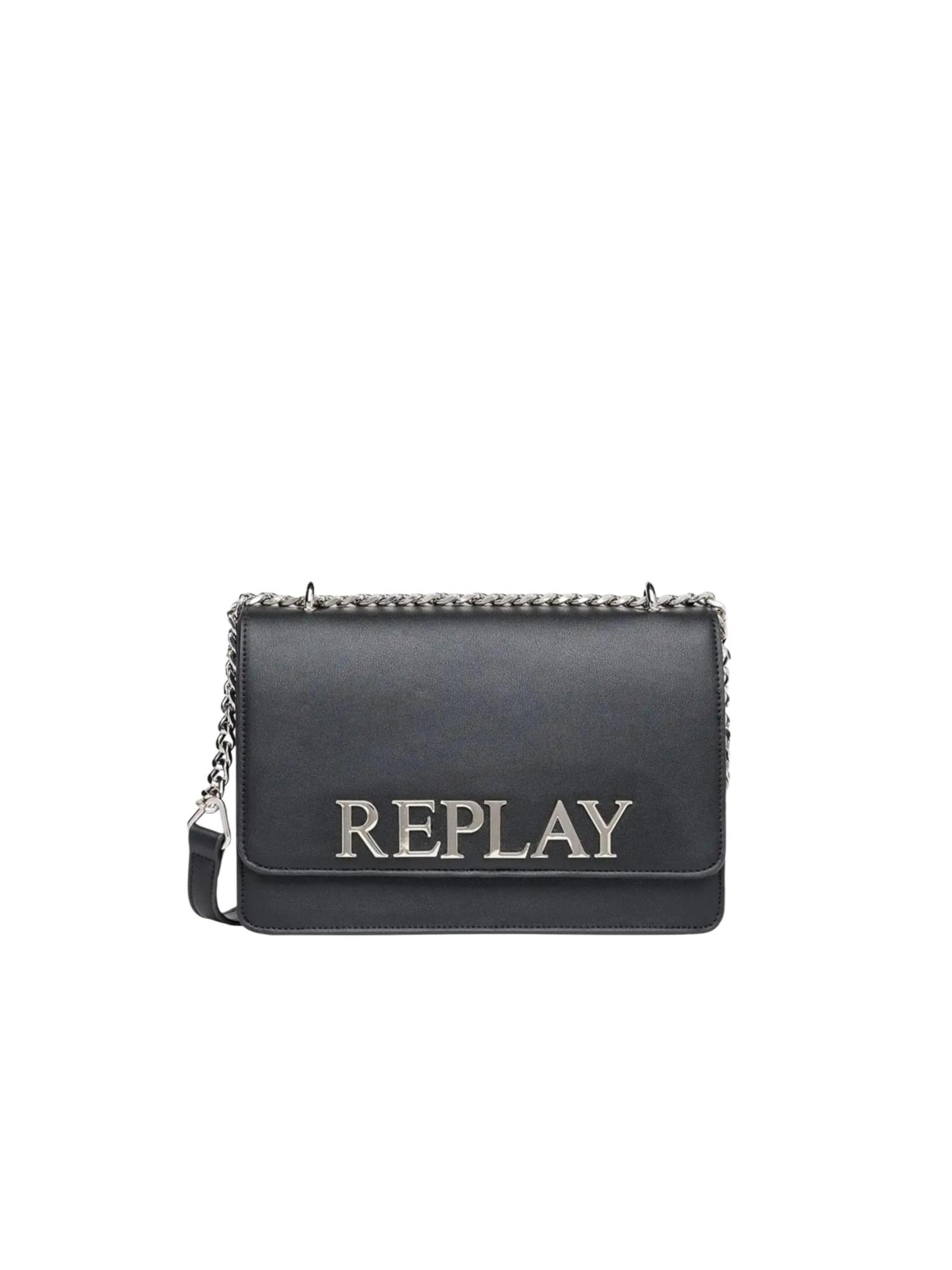 REPLAY - Bolso de hombro en negro: frente