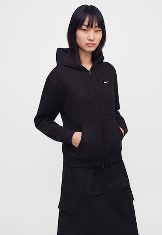Nike Sportswear Ζακέτα φούτερ 'Studio' σε μαύρο: μπροστά