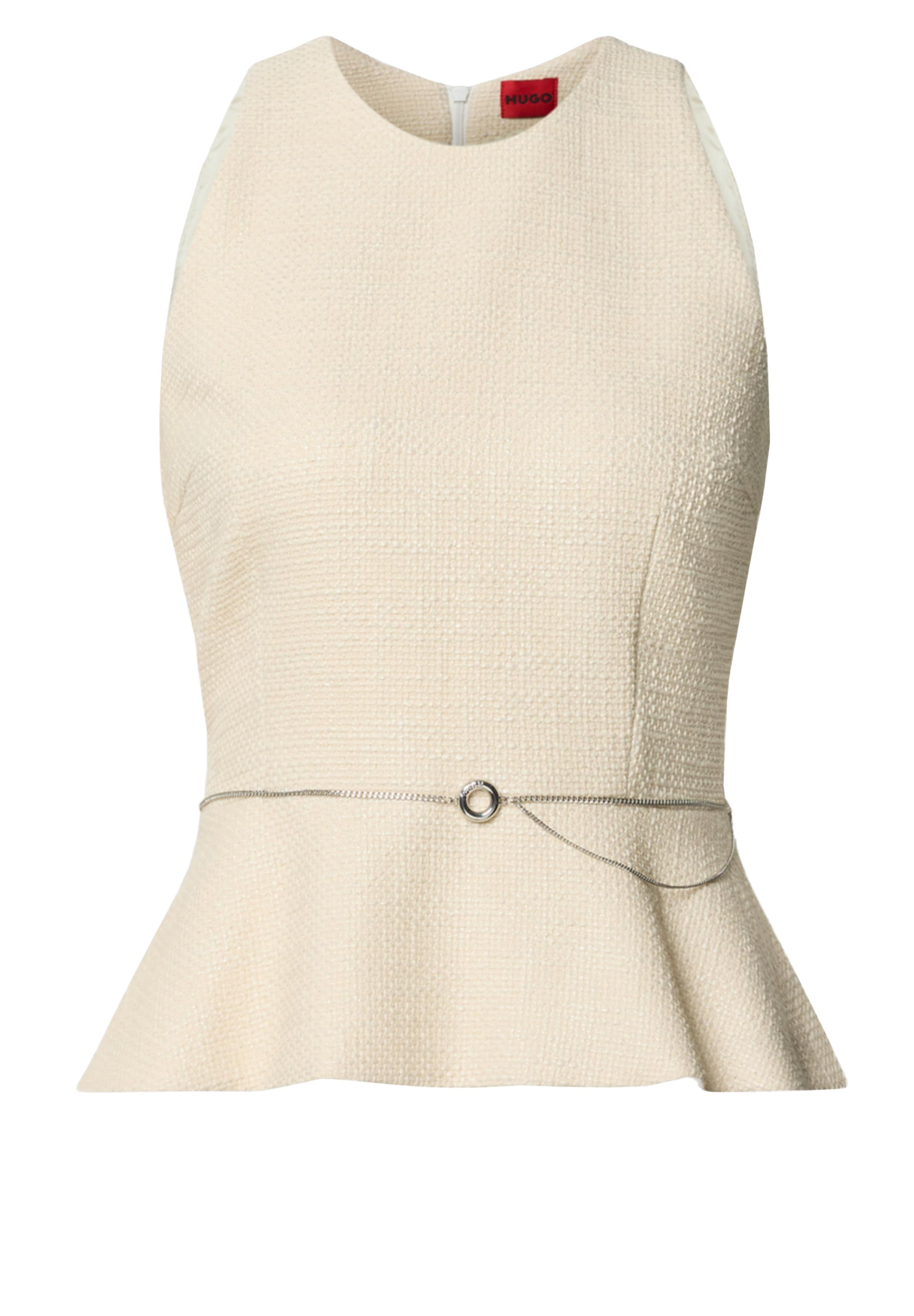 HUGO Top 'Caleti' in Beige: Vorderseite