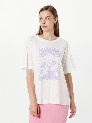 T-shirt Monki en blanc : devant