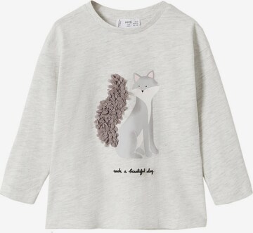 MANGO KIDS T-shirt 'LOVELY' i grå: framsida