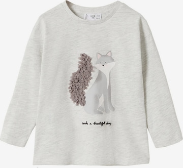 MANGO KIDS Shirt 'LOVELY' in Grey: front