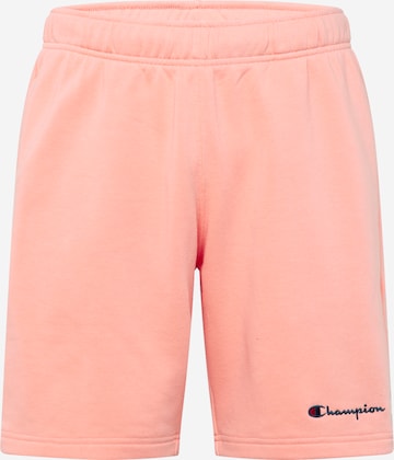 Pantaloni de la Champion Authentic Athletic Apparel pe roz: față