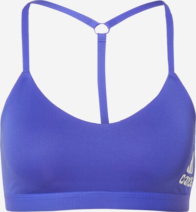 ADIDAS PERFORMANCE Sport-BH in blau / weiß, Produktansicht