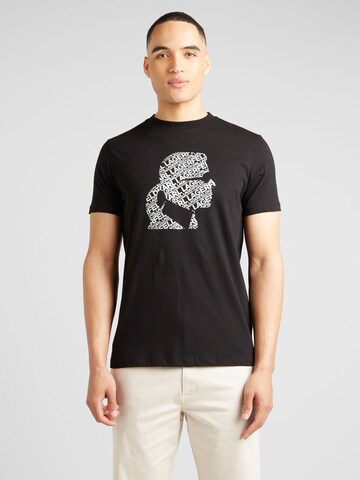 Karl Lagerfeld - Camiseta en negro: frente