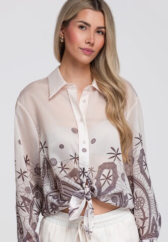 Ombre Blouse 'OW-SH-E0061' in Beige