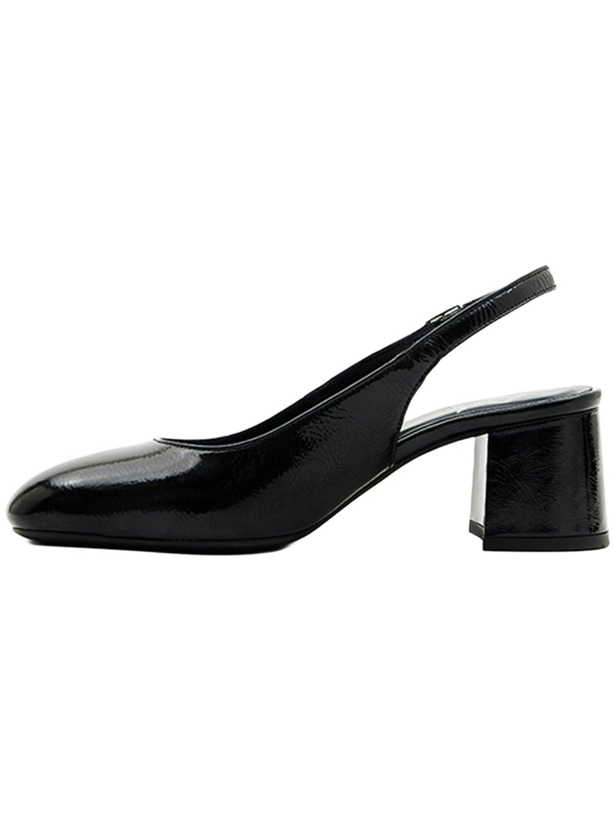 Desa Slingback pumps 'Slingback-Blockabsatz' in Black: front
