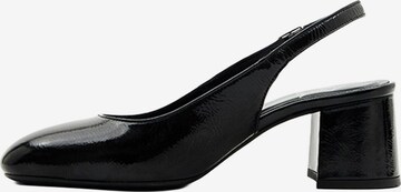 Desa Slingback pumps 'Slingback-Blockabsatz' in Black: front