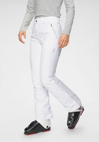 Regular Pantalon de sport CMP en blanc