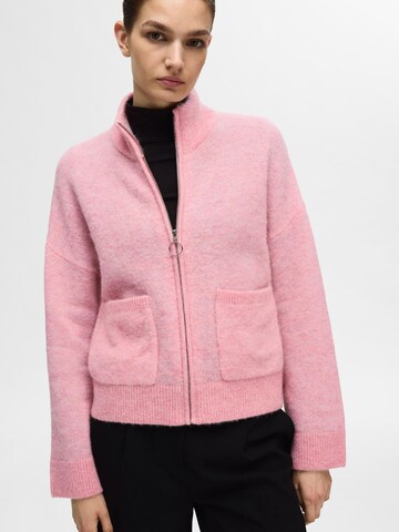 SELECTED FEMME Knit cardigan in Pink
