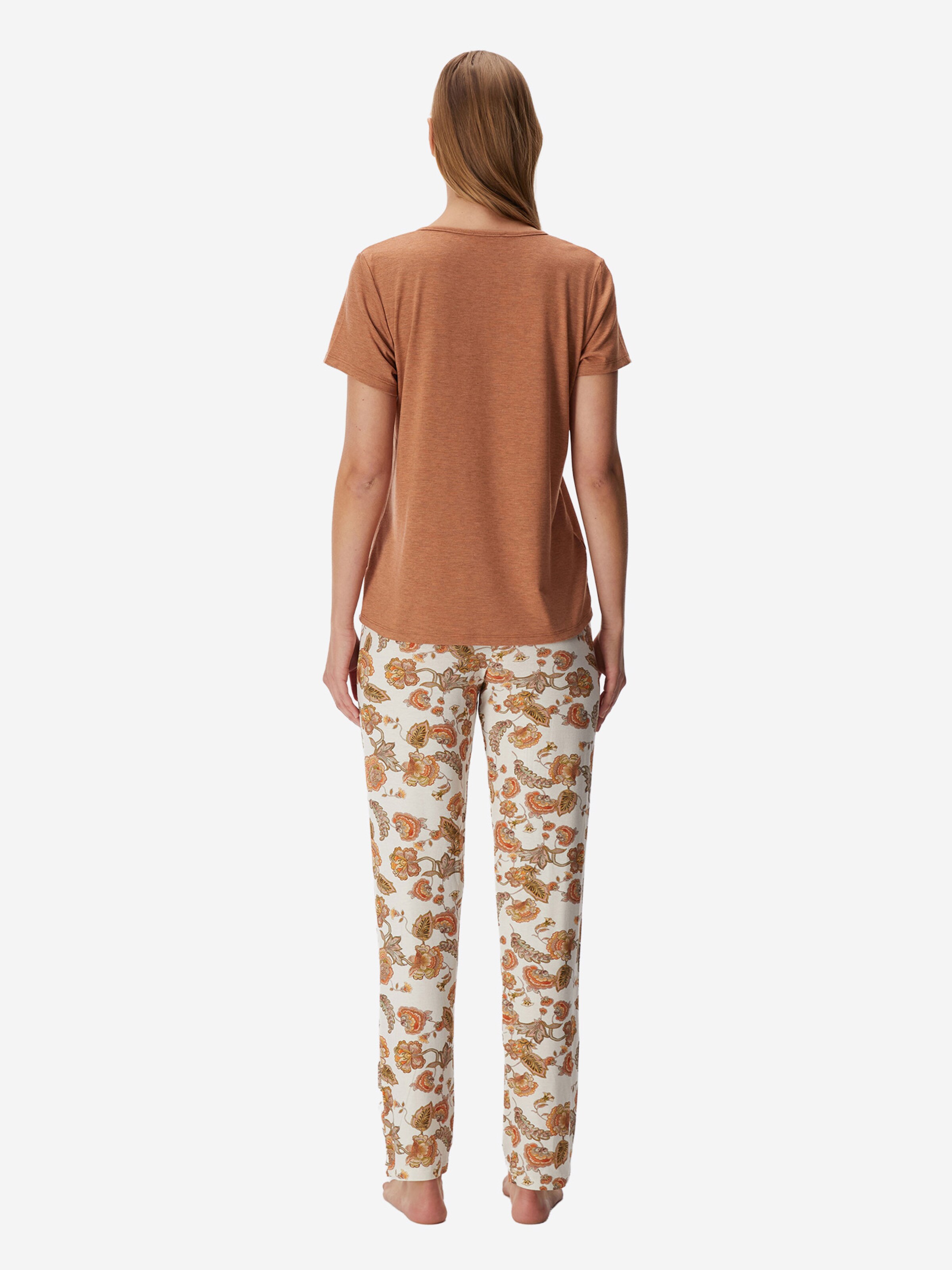 Pyjama 'Irises' Goldenbay en marron