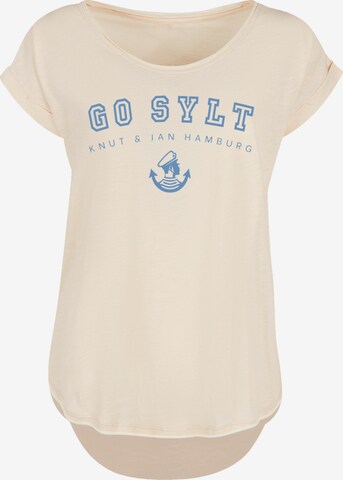 F4NT4STIC Shirt 'Go Sylt' in Beige: voorkant