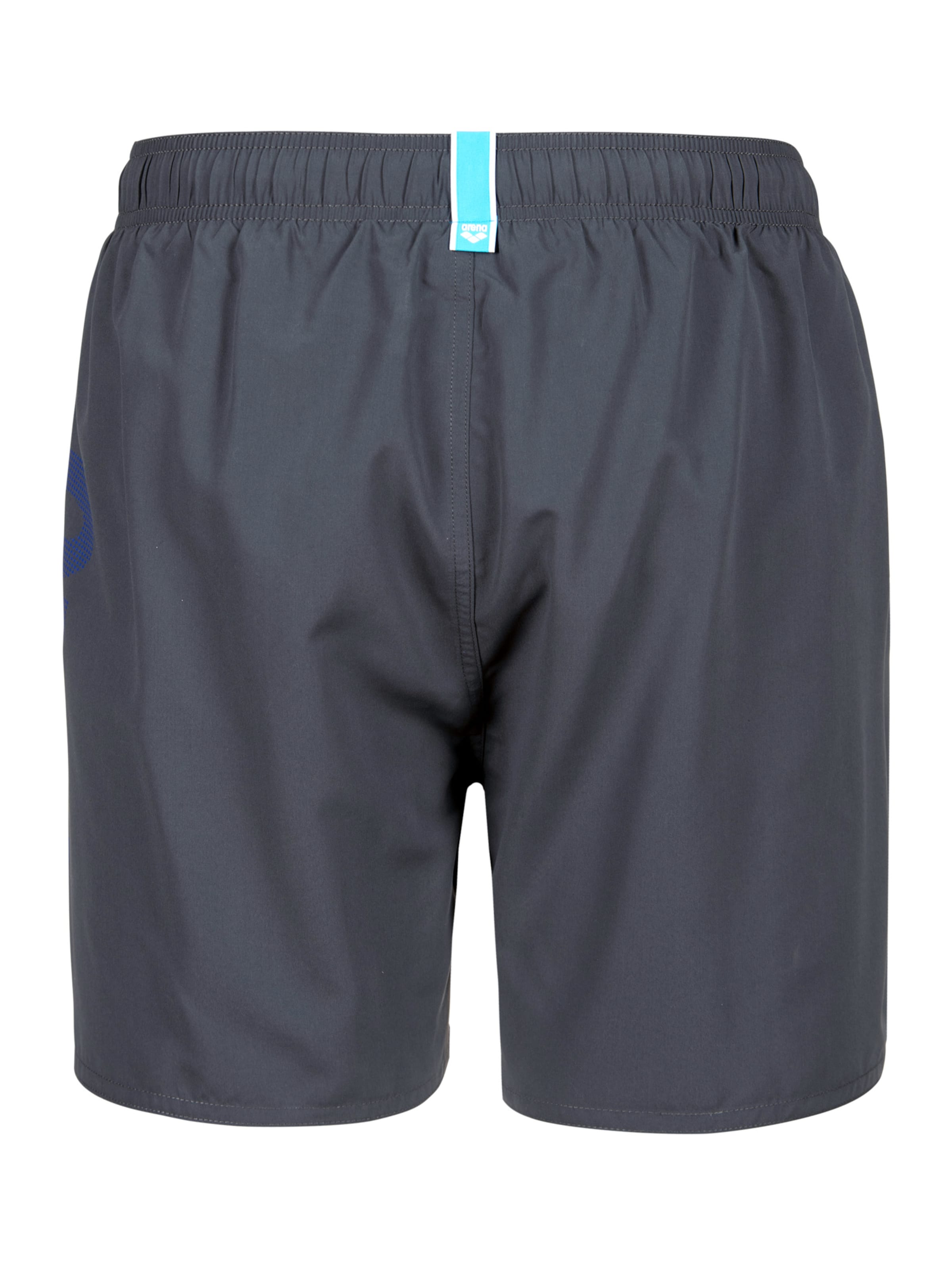 ARENA - Calções de banho 'Fundamentals Logo Boxer' em cinzento