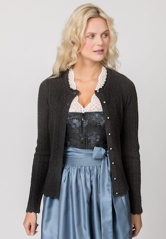 STOCKERPOINT Knit cardigan 'Jasmina' in Grey: front