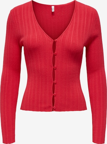Cardigan 'BREE' ONLY en rouge : devant