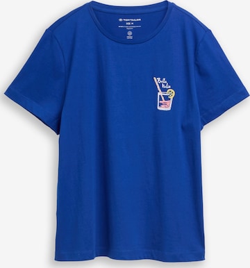 TOM TAILOR - Camiseta en azul: frente
