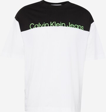 Calvin Klein Jeans Tričko - biela: predná strana