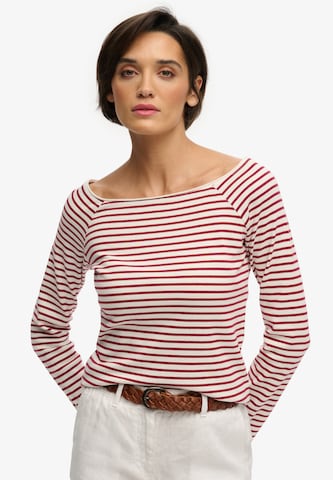 Superdry & Co Shirt 'Bardot' in Rood: voorkant
